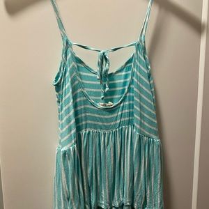 Open back tank top